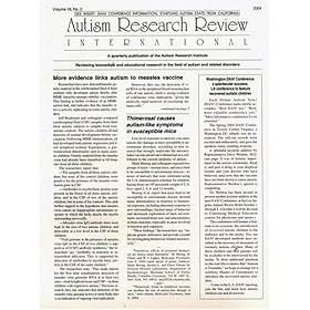 Autism Research Review International