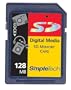 SimpleTech STI-SD/128 128MB SecureDigital Card