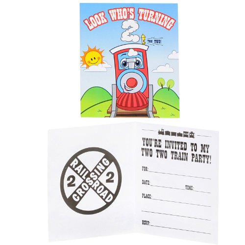 Two-Two Train 2nd Birthday Party Supplies