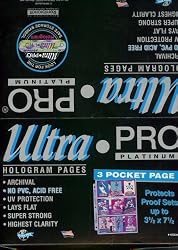 100 Ultra-Pro Platinum 3 Pocket Pages for Sports Cards