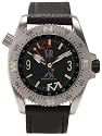 ESQ by Movado Men's Squadron Compass Black Leather Strap Watch #07301124