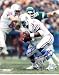 Earl Campbell Autographed/Hand Signed Houston Oilers 8x10 Photo (White Jersey Action #2) with HOF 91