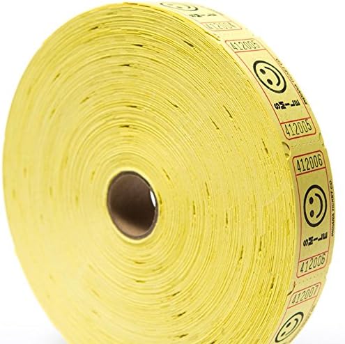 Yellow Smile Ticket Roll