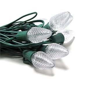 Good Tidings Holiday Light Set 17 Feet Long with 25 C7 LED Lights