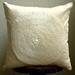 Vintage Fragrance - Throw Pillow Covers - Silk Pillow Cover with Satin Ribbons