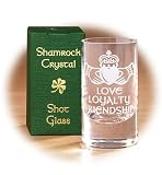 Crystal Claddagh Shot Glass