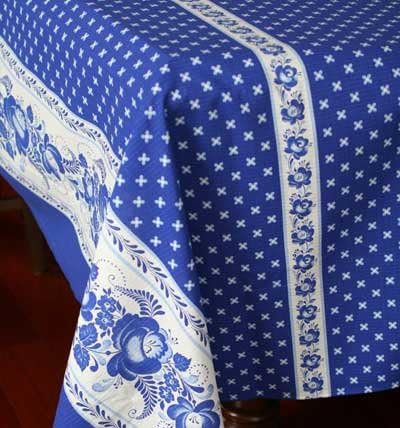 Gzhel Cotton Tablecloth 150x200cm Blue