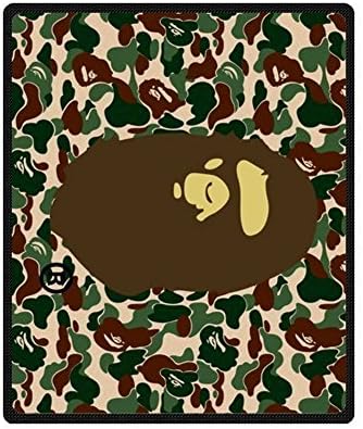 Bape Camo Sofe Bed/Sofa Fleece Blanket Custom Blanket Throw Blanket Indoor / Outdoor Blanket 58 Inch x 80 Inch Large