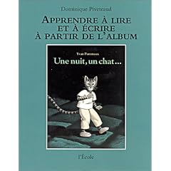 Apprendre lire et ecrire : nuit  chat