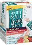 South Beach Diet Tide Me Over On-the-Go Strawberry Banana, 10-Count Units (Pack of 6)