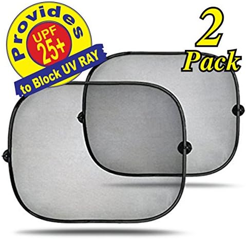 New Abam Car Sun Shade. High UV protection glare and heat - Car sets protector cover for side windows w/4 suction cups for rigid application - Maintains Visibility for driver and passenger - For all vehicles. High quality mesh screen
