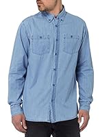 Cross Jeans Camisa Hombre (Azul Medio)
