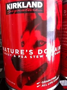 Nature's Domain Kirkland Turkey and Pea Stew Dog Food 13.2 Oz Can