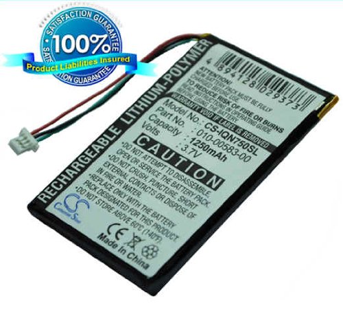 1250mAh Li-Polymer Replacement Battery for Garmin Nuvi 750, Nuvi 755, Nuvi 755T