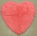 Girl's Bedroom Heart Shaped Pink Fluffy Rug - SO CUTE!