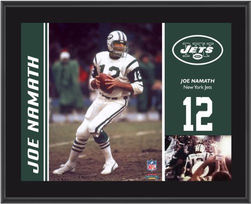 Mounted Memories New York Jets Joe Namath 10.5 x 13 Sublimated Plaque