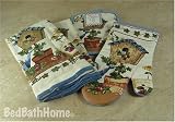 Birdhouse Kitchen Towel Set includes TWO Kitchen Towels, One Pot Holder and One Oven Mitt