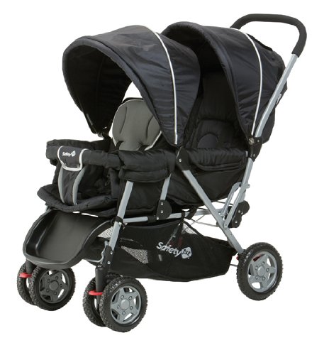 Safety 1st 12194041 - Duodeal Zwillingskinderwagen, inklusive Regenverdeck, Einkaufskorb, schwarz
