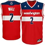 NBA Men's Washington Wizards John Wall Revolution 30 Road Replica Jersey (Blue, Large)