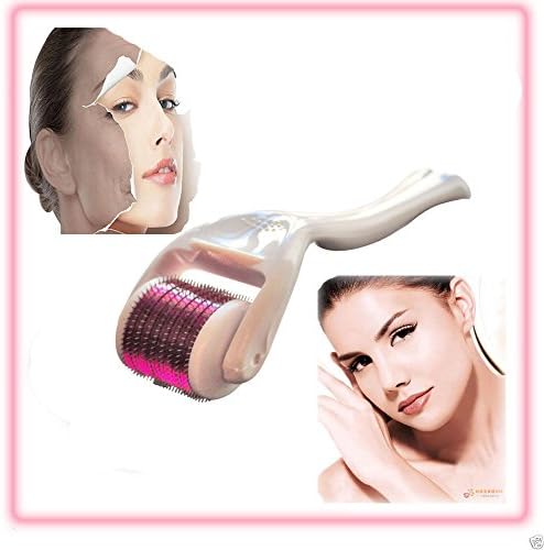 Uni Fancy Derma Roller 1.0mm Neddle Length with 540 Microneedles for Face and Body Comestic Therapy Care - Surgical Grade Stainless Steel Needles - FREE Sterilized Travel Case - Micro Needle Roller for Acne Scars,Blackhead ,Stretch Marks,Large Pores,Wrinkles,Air Loss,Air Loss,Cellulite - Multiplies the Absorption of EGF ,Vitamin C,Coconut Oil,Anti Ageing Serum & Hyaluronic Acid Face Serum