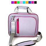 Dell Inspiron Mini 10 inch Netbook Shoulder Strap Carrying Case (Many Color Available) (Purple-Pink)