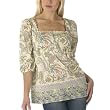 Xhilaration&reg; Prairie top - Blue/ Brown/ Cream