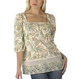 Xhilaration&reg; Prairie top - Blue/ Brown/ Cream