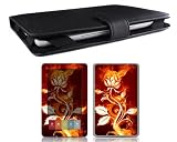 Bundle Monster Barnes & Noble Nook Synthetic Leather Case Cover Jacket + Skin Sticker + Screen Protector Ebook Accessories Combo - Fit 3G and Wifi Version