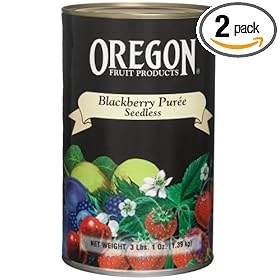 Oregon Fruit Products (Wine Base Puree), Blackberry, Seedless, 49-Ounce Cans (Pack of 2)