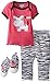 BON BEBE Baby Girls' Newborn Zebra 4 Piece Pant Set with Sneakers