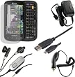 Accessory Bundle Pack (5in1) Travel Charger/Car Charger/Data Cable/Hands Free Headset/Screen Protector for Samsung Epic 4G - Custom Pack by MAGBAY