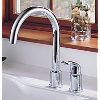 Delta 163-WF High Arc Single Handle Kitchen Sink Faucet, Polished Chrome