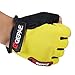 Oceantree(TM) New Cycling Bike Bicycle Gel Silicone half finger Ultra-breathable gloves (yellow, M)