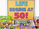 50th Birthday Box of Retro Candy - Life Begins at 50