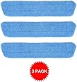 Simplee Cleen Household Swivel Mop Microfiber Damp Scrub Wet Pad (3 Pack)