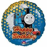 Thomas The Tank Engine & Friends 'Happy Birthday' 18 Foil Balloon With Yellow Spots 18343