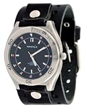 Nemesis #B021K Men's Premium Wide Leather Cuff Band Sports Watch