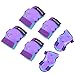 BOSONER Kids/Youth Knee Pad Elbow Pads for Rollerblade Roller Skates Cycling BMX Bike Skateboard Inline Rollerblading, Skating Skatings Scooter Riding Sports (Blue/Purple, Medium(6-15 Years))
