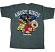 Angry Birds Circle Night Mens T-shirt