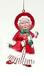 Retro Blow Mold Mrs. Claus Christmas Ornament 5"