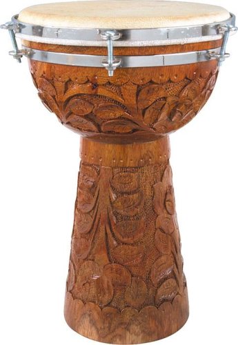 CasaPercussion Carved Rosewood Dumbek  8 x 13
