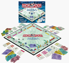 Childrens Toyshop  Toys : Family Board Games Monopoly Mega Edition