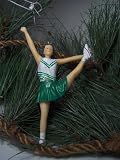 Green Cheerleader Cheerleadingl Christmas Ornament
