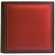 Torino Photos, Red, Faux Leather Photo Album 9x9", Holds 200 4x6" Pictures