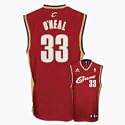 Shaquille O'Neal Cleveland Cavaliers #33 Replica Adidas Road NBA Basketball Jersey (Garnet)