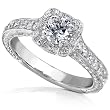 3/4ct TW Round Brilliant Diamond Engagement Ring in 14kt White Gold