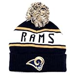 St. Louis Rams Pom Pom Top Cuffed Knit Hat