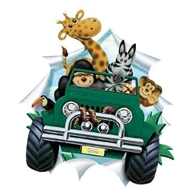 Jeep Safari Peel and Stick Applique, Green