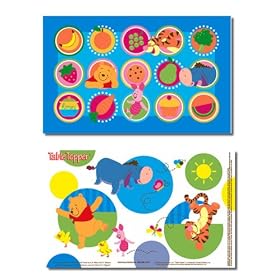Disney Pooh Table Topper Disposable Stick-in-Place Placemats - 50-count