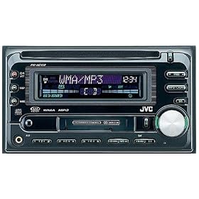 JVC KW-XC410 Double DIN In-Dash CD/Cassette Receiver with J-Bus Expandable (Black)